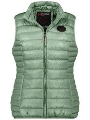 Maison Montaigne Kamizelka pikowana "Annemai" w kolorze zielonym rozmiar: M. Zielone kamizelki damskie Maison Montaigne, m, z aplikacjami, bez kaptura. Za 104.89 zł.