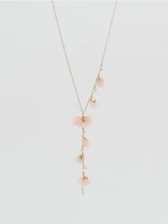 Naszyjnik z zawieszkami - brzoskwiniowy. Pomarańczowe naszyjniki damskie Reserved. Za 59.99 zł.