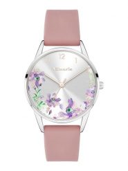 Tamaris Zegarek kwarcowy w kolorze jasnoróżowym rozmiar: onesize. Różowe, analogowe zegarki damskie Tamaris, metalowe. Za 104.45 zł.