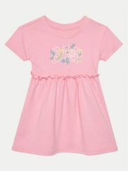 Gap Sukienka codzienna 736116-00 Różowy Regular Fit. Czerwone sukienki dziewczęce GAP, bez wzorów, z bawełny, bez ramiączek, proste. Za 89.99 zł.