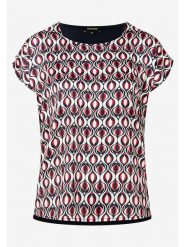 More & More Koszulka w kolorze granatowo-czerwono-białym rozmiar: 40. Białe koszulki damskie More & More, bez wzorów, bez kołnierzyka, bez ramiączek. Za 66.00 zł.