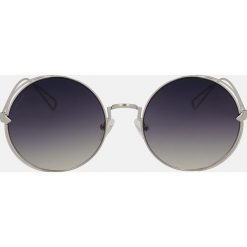 Srebrne okulary przeciwsłoneczne. Szare okulary przeciwsłoneczne damskie Kazar. Za 369.00 zł.