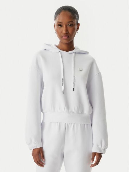 Armani Exchange Bluza XW002217 AF10818 U0002 Biały Regular Fit. Białe bluzy damskie Armani Exchange, l, bez wzorów, z bawełny, bez kaptura. Za 369.99 zł.
