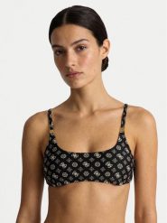 Guess Góra od bikini E6GJ09 MC04R Czarny. Czarne bikini Guess, z aplikacjami, z syntetyku. Za 329.99 zł.