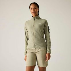 Damska bluza polarowa Rivendell z zamkiem błyskawicznym. Białe bluzy damskie Regatta, bez wzorów, z polaru, bez kaptura. Za 349.99 zł.