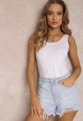 Białe Body Timasia. Białe body i gorsety Renee, bez wzorów, z bawełny. Za 24.99 zł.