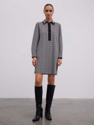 BGN Sukienka w kolorze czarno-szarym rozmiar: 40. Czarne sukienki damskie BGN, bez wzorów, bez ramiączek. Za 152.26 zł.