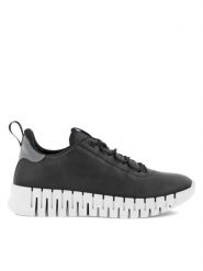ECCO Sneakersy GRUUV W 21820360719 Czarny. Czarne obuwie sportowe damskie ECCO, ze skóry, bez zapięcia. Za 499.99 zł.