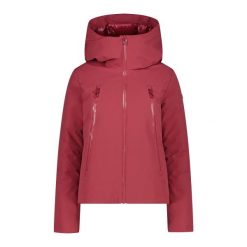 Damska kurtka z kapturem CMP. Czerwone kurtki damskie CMP, bez wzorów, z kapturem. Za 670.00 zł.