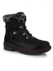 Kimberfeel Kozaki zimowe "Uska" w kolorze czarnym rozmiar: 38. Czarne kozaki damskie Kimberfeel, na zimę, z materiału, bez obcasa, bez zapięcia. Za 346.99 zł.