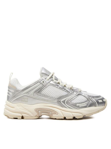 Tommy Jeans Sneakersy Archive Retro Runner EN0EN02673 Biały. Białe obuwie sportowe damskie Tommy Jeans, z jeansu, bez zapięcia. Za 279.99 zł.