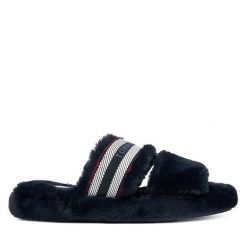 Kapcie Tommy Hilfiger. Niebieskie kapcie damskie Tommy Hilfiger. Za 199.99 zł.