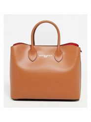 Victor & Hugo Paris Skórzana torebka "Nisa" w kolorze karmelowym - 31 x 25 x 14 cm rozmiar: onesize. Brązowe torebki klasyczne damskie Victor & Hugo Paris, z materiału, przez ramię, bez dodatków. Za 343.73 zł.
