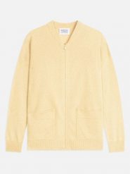 AUTHENTIC CASHMERE Kaszmirowy kardigan "Ervie" w kolorze żółtym rozmiar: XL. Żółte kardigany damskie AUTHENTIC CASHMERE, xl, bez wzorów, z kaszmiru. Za 413.99 zł.