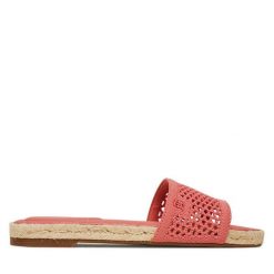 Espadryle Tommy Hilfiger. Pomarańczowe espadryle damskie Tommy Hilfiger, bez wzorów, z meshu, bez obcasa. Za 289.99 zł.