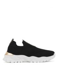 DeeZee Sneakersy TS5227K-23 Czarny. Czarne buty sportowe dziewczęce DeeZee, bez wzorów, z materiału, bez zapięcia. Za 99.99 zł.