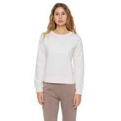 Bluza zimowa Leone 1947 Never Without Damen z Rundhalsausschnitt. Białe bluzy damskie LEONE 1947 APPAREL, na zimę, bez wzorów, z bawełny, bez kaptura. W wyprzedaży za 120.78 zł.