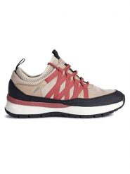 Geox Sneakersy "Dbraiesbabx" w kolorze beżowo-granatowo-jasnoróżowym rozmiar: 40. Brązowe obuwie sportowe damskie Geox, bez zapięcia. Za 193.24 zł.