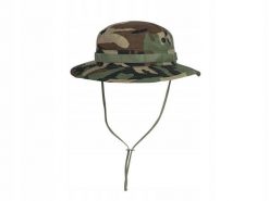 Kapelusz boonie z odpinaną osłoną karku US Woodland. Zielone kapelusze damskie HELIKON-TEX, bez wzorów, z bawełny, militarne. Za 55.99 zł.