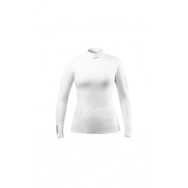 Koszulka lajkra dla kobiet Zhik ECO Long Sleeve. Białe bluzki damskie ZHIK, s, bez wzorów, bez kołnierzyka, bez ramiączek. Za 282.95 zł.