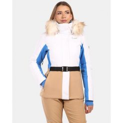 Damska kurtka narciarska Kilpi CARRIE-W. Białe kurtki damskie Kilpi, na zimę, bez wzorów, bez kaptura. Za 1,041.73 zł.