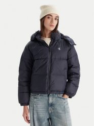 Calvin Klein Jeans Kurtka puchowa Essential LV047D501G Granatowy Relaxed Fit. Niebieskie kurtki damskie Calvin Klein Jeans, m, bez wzorów, z jeansu, bez kaptura. Za 839.99 zł.
