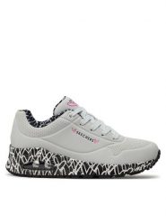 Skechers Sneakersy Skechers Uno-Loving Love Biały. Białe obuwie sportowe damskie Skechers, ze skóry, bez zapięcia. Za 299.99 zł.