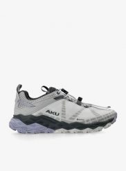 Buty turystyczne damskie AKU Flyrock GTX. Szare obuwie trekkingowe damskie Aku, z gore-texu, bez zapięcia. Za 890.99 zł.