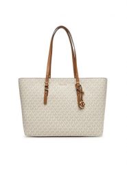 MICHAEL Michael Kors Torebka Quinn 30T5GQNT9B Beżowy. Brązowe shopper bag MICHAEL Michael Kors, bez wzorów, ze skóry, bez dodatków. Za 999.99 zł.