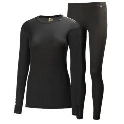 Zestaw dla kobiet Helly Hansen comfort light set. Czarne komplety bielizny Helly Hansen, bez wzorów. Za 360.00 zł.
