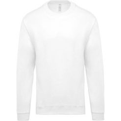 Bluza Kariban Col Rond. Białe bluzy damskie KARIBAN, l, bez wzorów, z bawełny, bez kaptura. Za 115.50 zł.