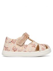 Primigi Sandały 1355422 S Beżowy. Brązowe sandały dziewczęce Primigi, z materiału, bez obcasa, bez zapięcia. Za 209.99 zł.