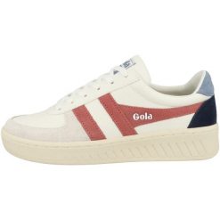 Sneakersy damskie Gola Grandslam Trident. Białe obuwie sportowe damskie Gola, ze skóry, bez zapięcia. Za 299.00 zł.