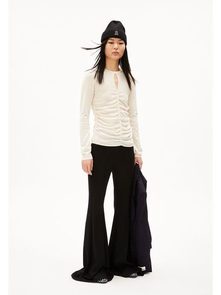 Armedangels Sweter "Laleaa Festive" w kolorze kremowym rozmiar: XXL. Brązowe swetry klasyczne damskie ARMEDANGELS, xxl, z bawełny, bez kołnierzyka. Za 157.35 zł.