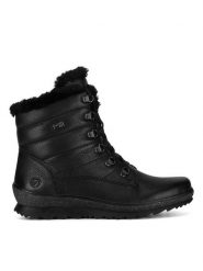 Remonte Botki R8480-01 Czarny. Czarne botki damskie Remonte, ze skóry, bez obcasa, na płaskiej podeszwie, bez zapięcia. Za 335.99 zł.