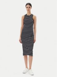 ONLY Sukienka codzienna Belfast 15323632 Czarny Regular Fit. Czarne sukienki damskie Only, bez wzorów, z bawełny, bez ramiączek. Za 99.99 zł.