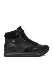 Remonte Sneakersy D1371-00 Czarny. Czarne obuwie sportowe damskie Remonte, ze skóry, bez zapięcia. Za 339.99 zł.