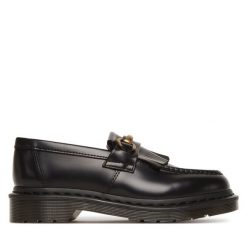 Mokasyny Dr. Martens. Czarne mokasyny damskie Dr Martens, bez obcasa. Za 729.99 zł.