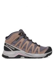 Salomon Trekkingi X-Adventure Recon Mid Gore-Tex L47753400 Fioletowy. Fioletowe obuwie trekkingowe damskie Salomon, z gore-texu, bez zapięcia. Za 529.99 zł.