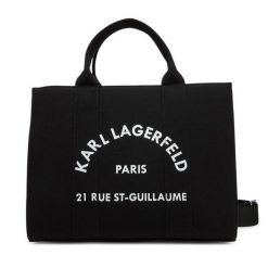 Torebka KARL LAGERFELD. Czarne torebki klasyczne damskie KARL LAGERFELD, bez dodatków. Za 359.99 zł.