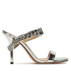 Klapki MICHAEL Michael Kors. Szare klapki damskie MICHAEL Michael Kors, bez wzorów, bez obcasa, bez zapięcia. Za 619.99 zł.