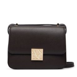Torebka Armani Exchange. Brązowe listonoszki damskie Armani Exchange, bez wzorów, bez dodatków. Za 614.99 zł.