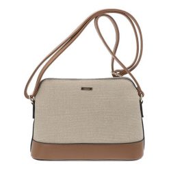 Beżowa Stylowa Damska Torebka Rieker. Brązowe listonoszki damskie Rieker, bez wzorów, z tkaniny, na ramię, bez dodatków. Za 209.00 zł.