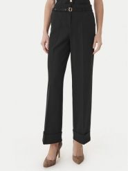 Guess Spodnie materiałowe W6GB17 W1894 Czarny Regular Fit. Czarne spodnie materiałowe damskie Guess, z aplikacjami, z materiału. Za 669.99 zł.