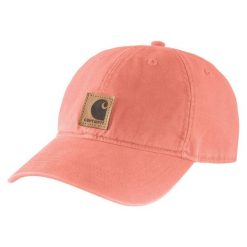 Czapka z daszkiem Carhartt Odessa Cap P18. Czerwone czapki z daszkiem damskie Carhartt, bez wzorów. Za 83.99 zł.