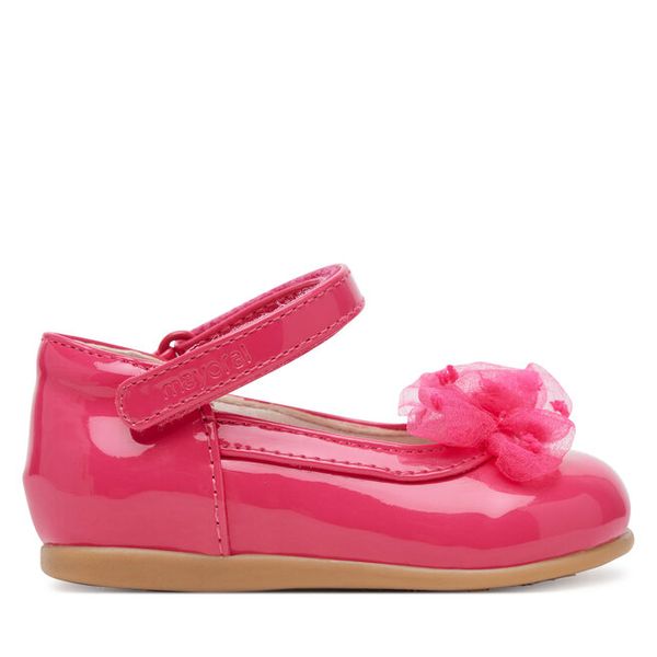 Baleriny Mayoral. Czerwone baleriny dziewczęce Mayoral, bez wzorów, bez obcasa, bez zapięcia. Za 99.99 zł.