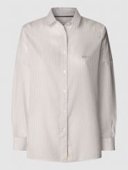 Pepe Jeans Koszula w kolorze lawendowo-białym rozmiar: S. Białe koszule damskie Pepe Jeans, s, bez wzorów, z jeansu, bez kołnierzyka, bez ramiączek. Za 175.67 zł.
