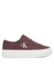 Calvin Klein Jeans Sneakersy Vulc Flatform Low Canvas Mg YW0YW01763 Szary. Szare obuwie sportowe damskie Calvin Klein Jeans, z jeansu, bez zapięcia. Za 329.99 zł.