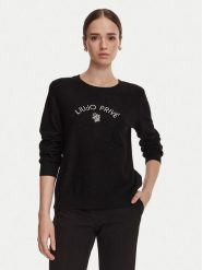 Liu Jo Sport Sweter TF6037 MS049 Czarny Regular Fit. Czarne swetry klasyczne damskie Liu Jo Sport, xl, z syntetyku, bez kołnierzyka. Za 649.99 zł.