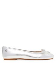 LAUREN RALPH LAUREN Baleriny Jayna 802978836001 Srebrny. Szare balerinki damskie Lauren Ralph Lauren, bez wzorów, ze skóry. Za 379.99 zł.